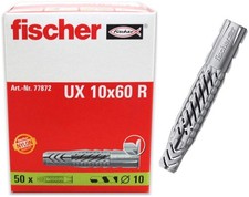 Universal Plug UX 3/8" x 23/8" 10x60 mm Wall Anchors Nylon 50