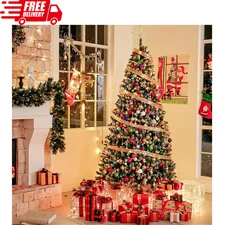 7.5' Pre-Lit Artificial Christmas Tree with 450 Changeable Color LED Lights, 10