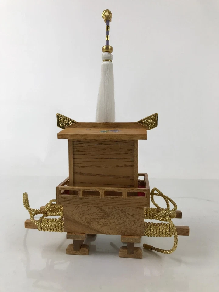 Cesta japonesa O-kago arena de colección muñeca Hina accesorio madera Sakura ID612 Foto 4 de 4