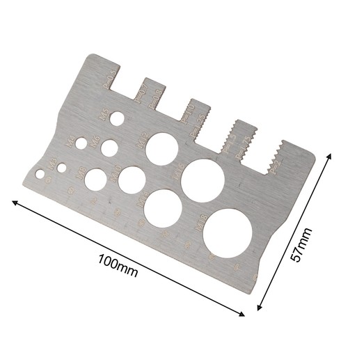 Screw Thread Pitch Gauge Ruler for Measuring Bolt Nut Sizes Stainless Steel - Picture 5 of 12