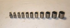 Craftsman 14 Drive 11pc Metric Shallow Socket Set 4mm To 14mm 6pt G Usa