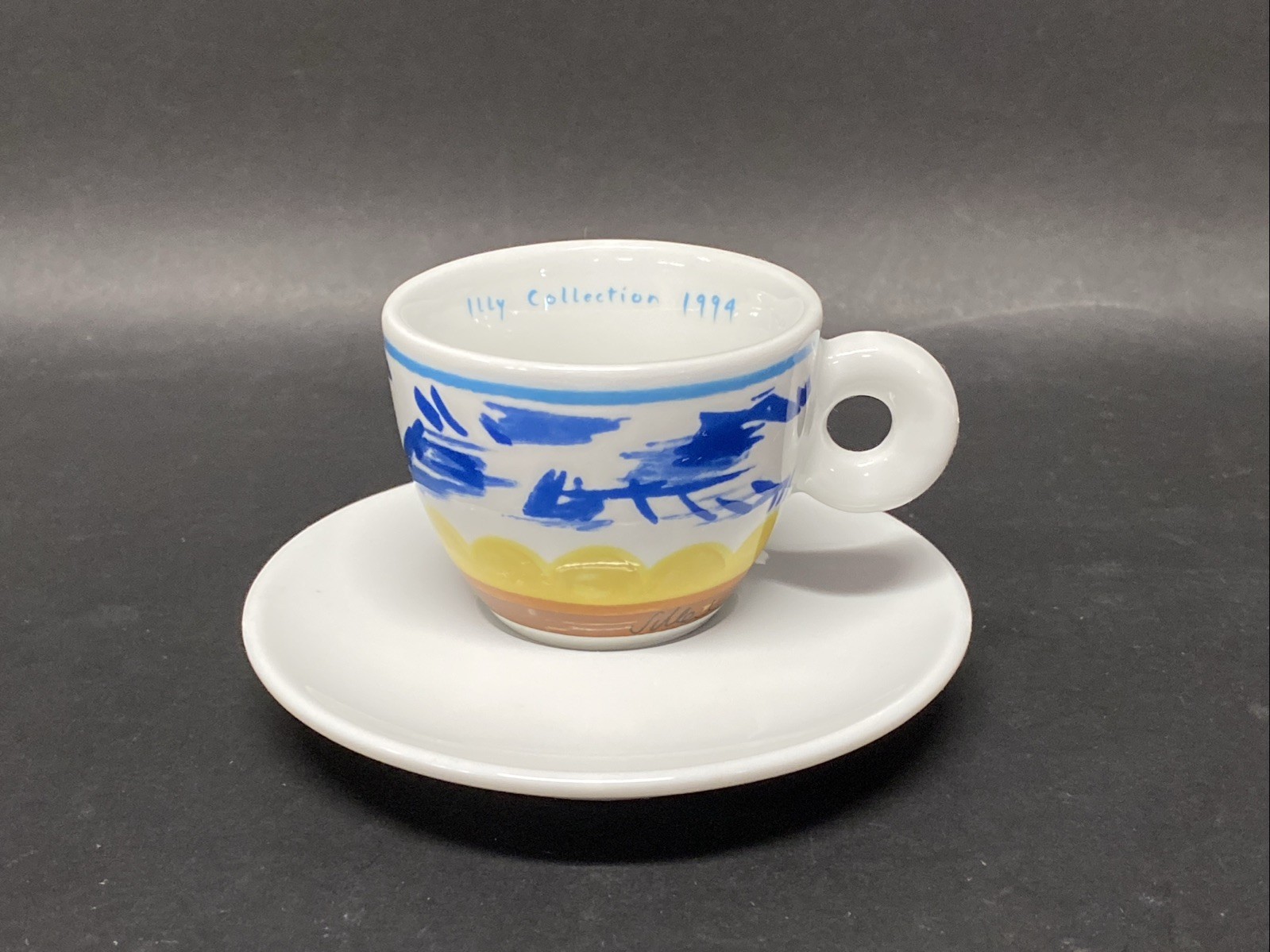 illy Collection Franco Fontana Espresso Cup Richard Ginori Italy Blue #2 T8