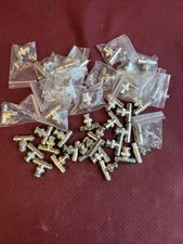 Lot of 38 BRAND NEW BNC Male to Dual Female 3 Way TEE Type RF Coax Adapters