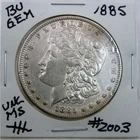 1885  MORGAN SILVER DOLLAR FROM ORIGINAL BANK BAG GEM BU US MINT #2003