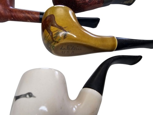 Lot 17pc Vintage Estate Pipes Tobacco Pipe, several brands, Italy, USA, Denmark - Picture 4 of 11