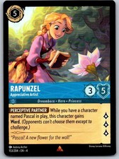 Rapunzel - Appreciative Artist 153/204 Rare Ursula's Return Lorcana Near Mint