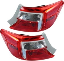 1 Pair Tail Lights Replacement for Toyota Camry 2012 2013 2014 Tail Brake Lamps