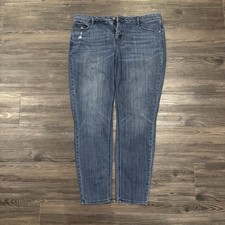 Simply Vera Vera Wang Skinny Jeans Womens 16 Dark Wash Blue Denim Stretch Causal