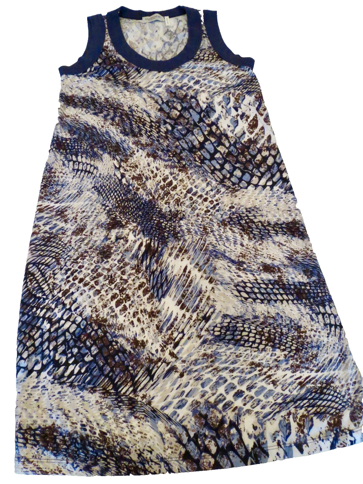 VESTIDO SIN MANGAS MASSANA HOMEWEAR Hecho en España Azul Multicolor Talla Mediana