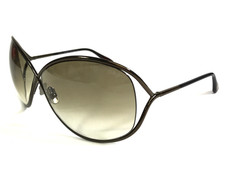 Tom Ford Sunglasses Miranda TF130 36F Shiny Bronze Frames Gradient Green Lenses