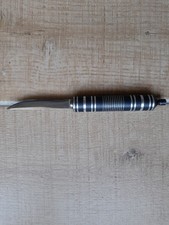 Coltello vintage sovietico raro fatto a mano. Coltello botte con apribottiglie