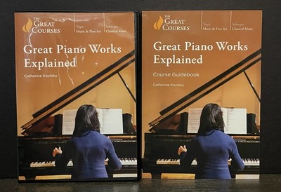 The Great Courses: Great Piano Works Explained 2022 DVD and Guidebook
