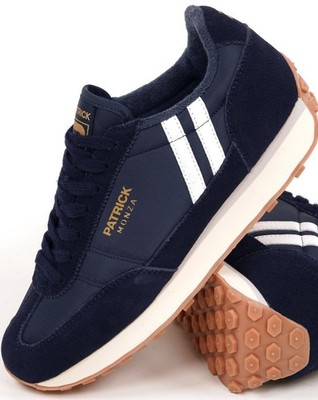 Patrick Monza Trainers Navy/White UK