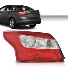 For 2012 2013 2014 Ford Focus 4-door Sedan Tail Light Lamp Outer Driver Side Red For 2012 2013 2014 Ford Focus 4-door Sedan Tail Light Lamp Outer Driver Side Red