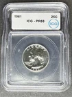 1961 Proof Washington Quarter ICG PR-68, Buy 3 Items, Get $5 Off!