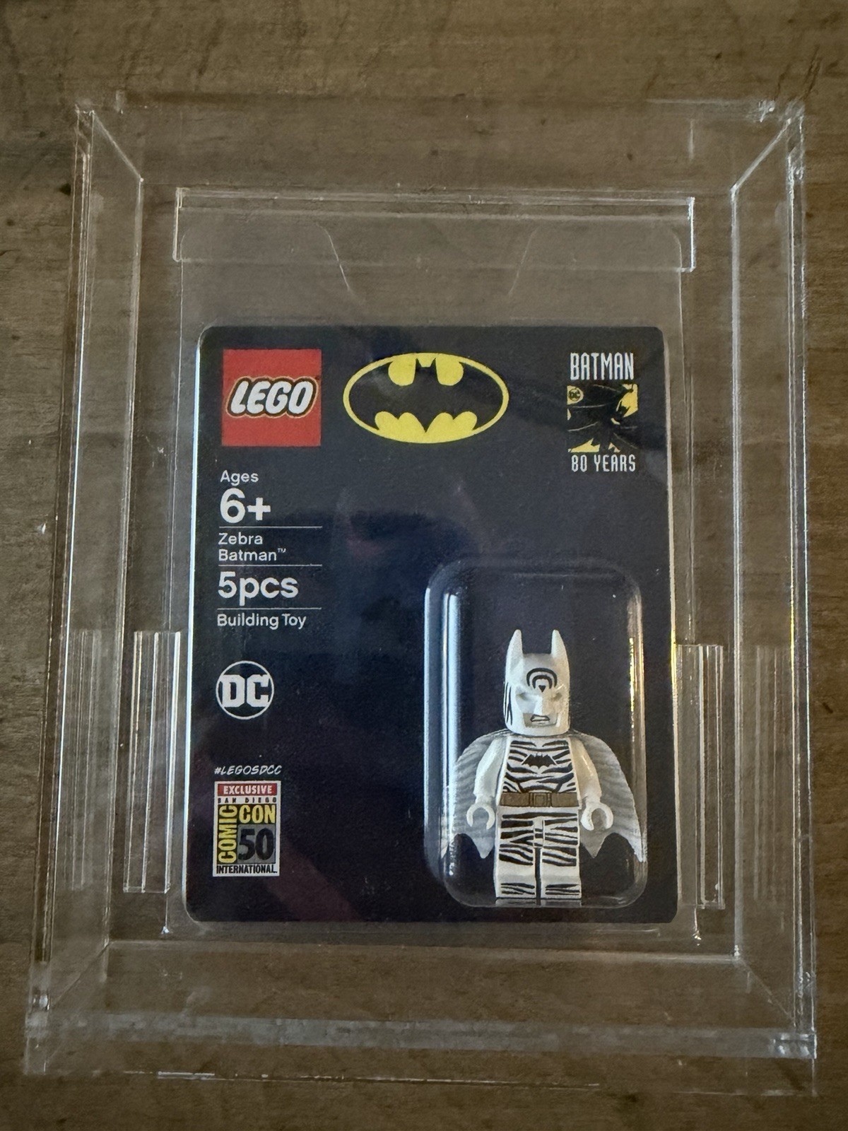 LEGO Zebra Batman 2019 SDCC San Diego Comic Con Exclusive Minifigure