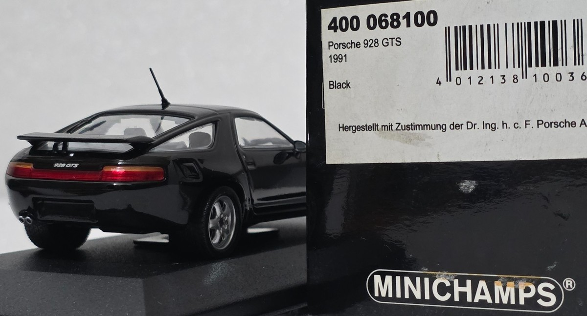 Porsche 928 GTS 1991 Black 1:43 Minichamps 400068100 Limited