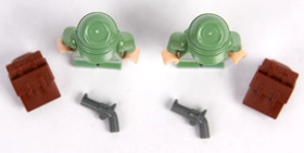 Lot 2 Lego Indiana Jones Russian Soldier Guard Minifigs 7627 7628 7625 R52