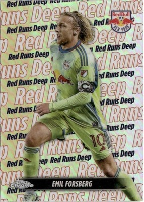 Emil Forsberg 2024 Topps Chrome MLS Team Tags New York Red Bulls #TT-7
