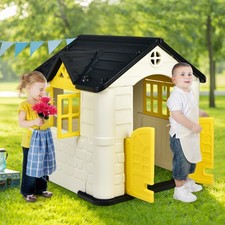 Kid  s Playhouse Pretend Toy House For Boys  Girls 7 PCS Toy Set