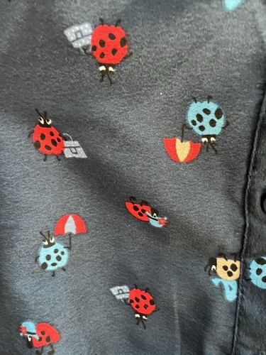 NEXT UK. Romper size 6 years. Blue with Lady bugs. White collar - Picture 4 of 9