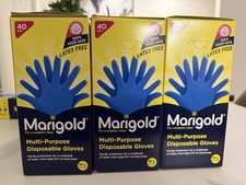 Marigold Multi-Purpose Disposable (3-pack) Latex Free Gloves  M/L 40pcs