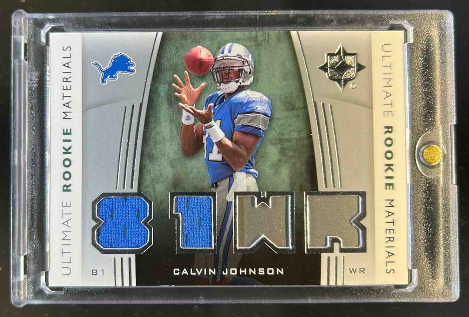 Calvin Johnson Ultimate Collection Ultimate Rookie Materials #URMCJ Silver