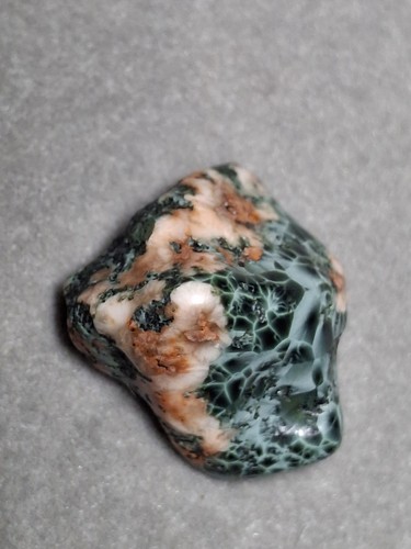 Poppies Polished Michigan Isle Royale Greenstone Tompsonite Pink Flowers Gem - Picture 2 of 12