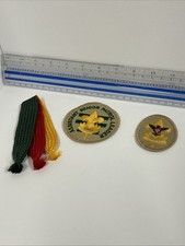 Lot: 3 Boy Scouts Of America BSA 1990s WEBLOS merit Ribbons And Patches