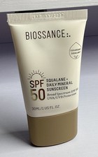 Biossance Squalane Daily Mineral SPF 50 Sunscreen Travel Size 1 oz 30 mL Sealed