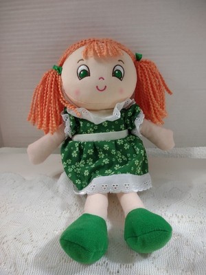 Irish Rag Roll Plush Tara Shamrock Dress Allied Souvenir Dublin St. Patrick 
