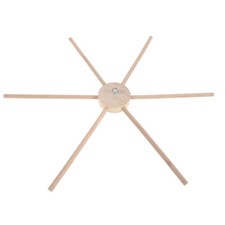DIY Wooden Mobile Frame - 6-Legs Wooden Baby Crib Hanger Frame - Wind Chime