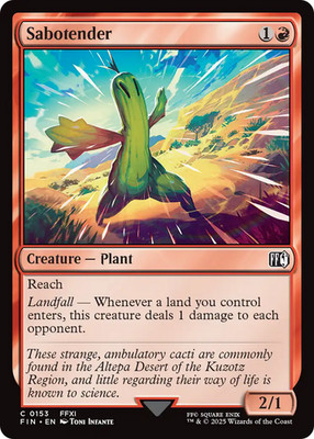 MTG - Sabotender - Final Fantasy - NM - EN - NonFoil