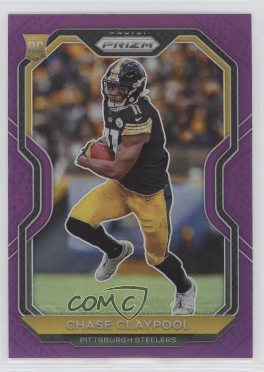2020 Panini Prizm Rookie Purple Prizm 112/125 Chase Claypool #392 Rookie RC 4f5