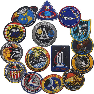 NASA Apollo Mission Apollo1 7 8 9 10 11 12 13 14 15 16 17 Patch Patch Patch S...