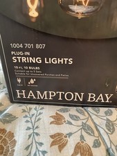 Luces de cadena Hampton Bay - enchufables - 10 pies  - 10 luces - Luces de fiesta/porche