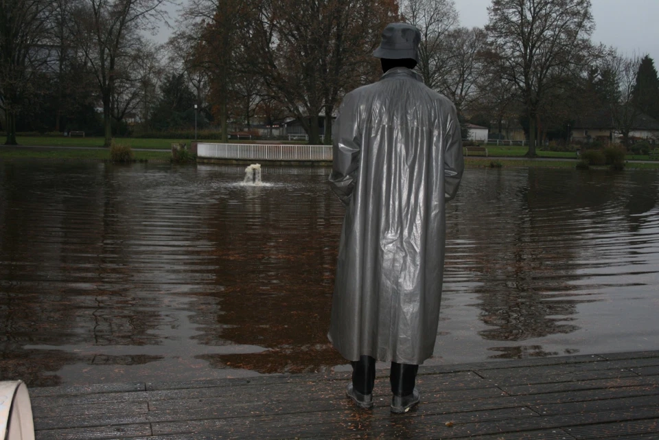 Kleppermantel Klepper Gummi Mantel Regenmantel Rubber Raincoat Coat Oilskin - Bild 2 von 4