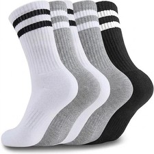 6pk, 12 pk Mens Cushioned Sports Socks Crew A...