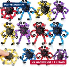 12PCS Transformable Fidget Spinners for Kids Adults, Deformable Chain DIY Robot