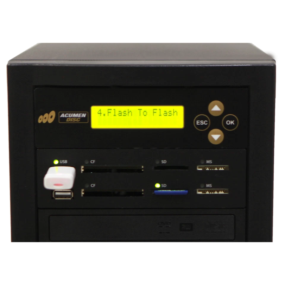 Espejo multimedia ACUMEN PLUS 1 a 9 duplicador - Flash (SD CF MS MMC USB) / DVD Foto 2 de 4