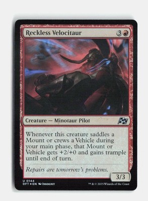 Reckless Velocitaur 144 Foil Aetherdrift MTG NM