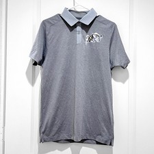 Under Armour Navy Midshipmen Bill The Goat logo Polo Shirt Mens Small Gray S NWT
