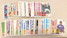 1984 Topps Baseball 200 Different Card Lot  EX-MINT, NO DUPLICATES