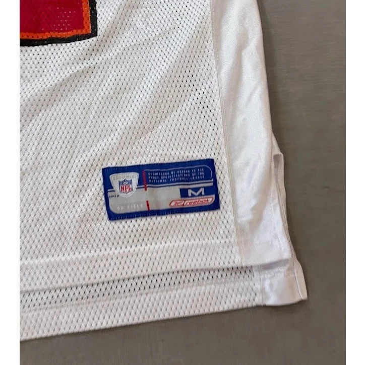 Camiseta de fútbol americano Reebok Tampa Bay Buccaneers NFL Rice #97 blanca roja talla mediana Foto 2 de 4