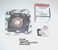 WISECO PK1449 FORGED PISTON TOP END GASKET KIT BEARING HONDA GP 125 CR125 841P12