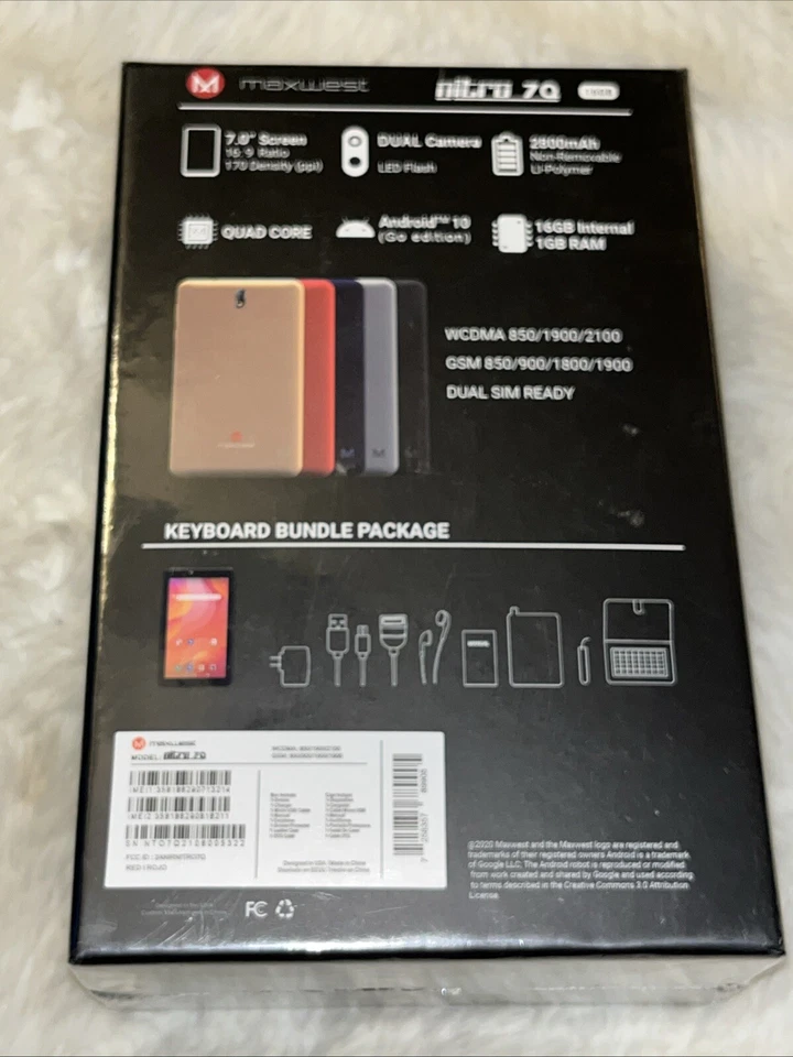 Maxwest Nitro 7Q 16gb Bundle Case Keyboard Earphones - Image 2 of 4