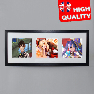 Genshin Impact Manga Spiel Helden Fantasy Anime Druck Poster Wandbild Bild A4+
