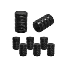 12pcs Black Car Tire Tyre Wheel Air Port Dust Cover Ventil Rim Valve Stem Caps