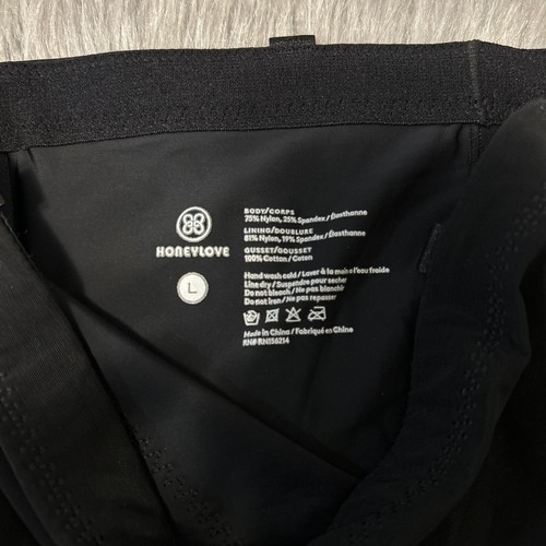 Pantalones cortos para mujer HoneyLove SuperPower talla grande negros modeladores esculpidos adelgazantes - Imagen 5 de 6