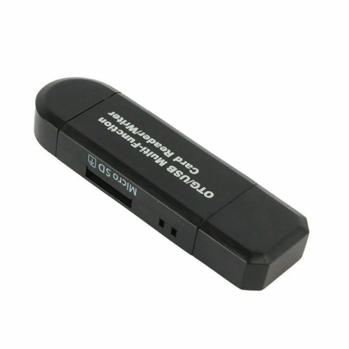 Micro USB OTG to USB 2.0 Adapter SD/Micro SD Card Reader With Standard USB Male - Picture 3 of 8